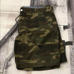 HUF Men’s Camo Cotton Twill Shorts
